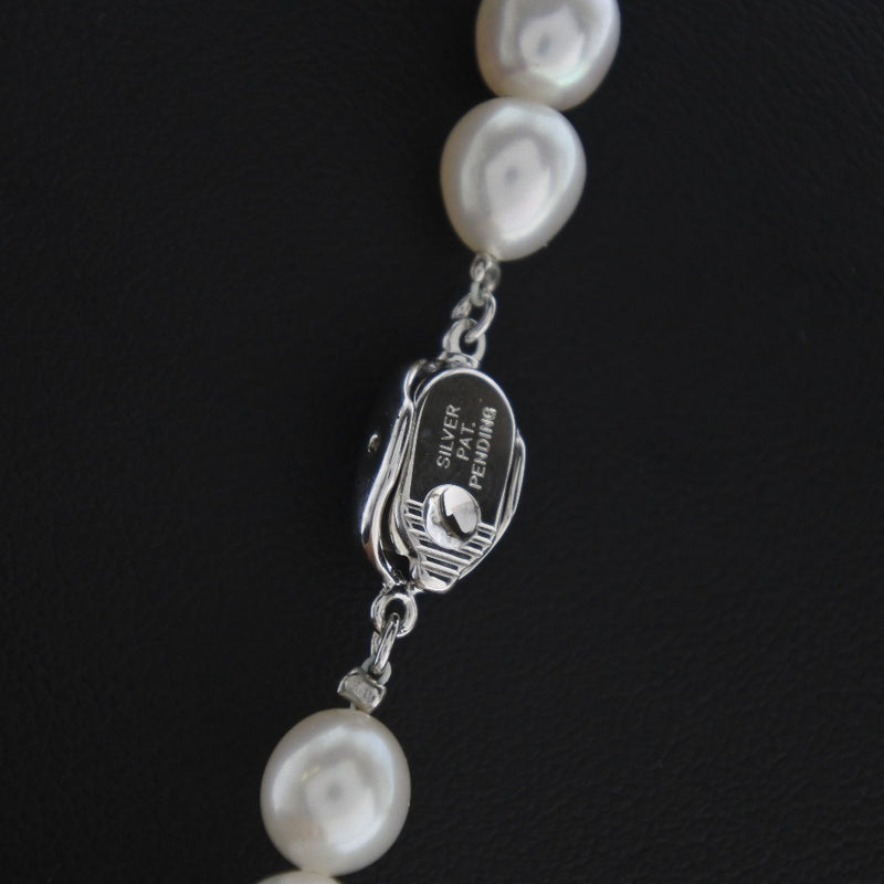 Collar de perlas 7.0-7.5 mm Pearl x Plata blanca Pearl Damas A Rank