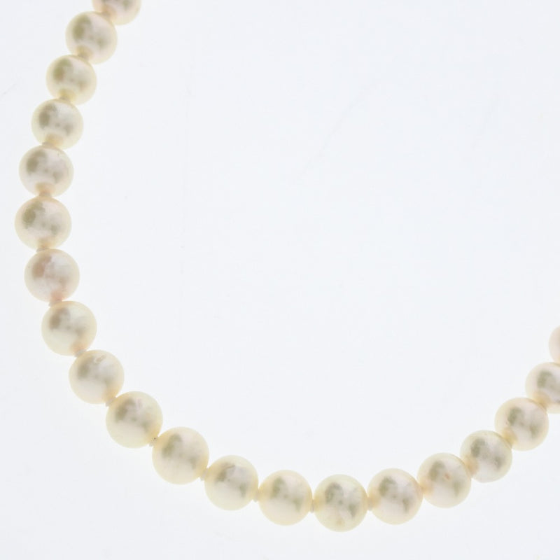 Pearl 7.5-8.0mm Pearl x Silver White Ladies Necklace A Rank