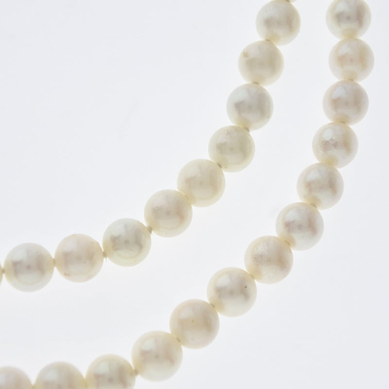 Pearls 2 6mm Pearl x Silver Ladies Necklace A Rank