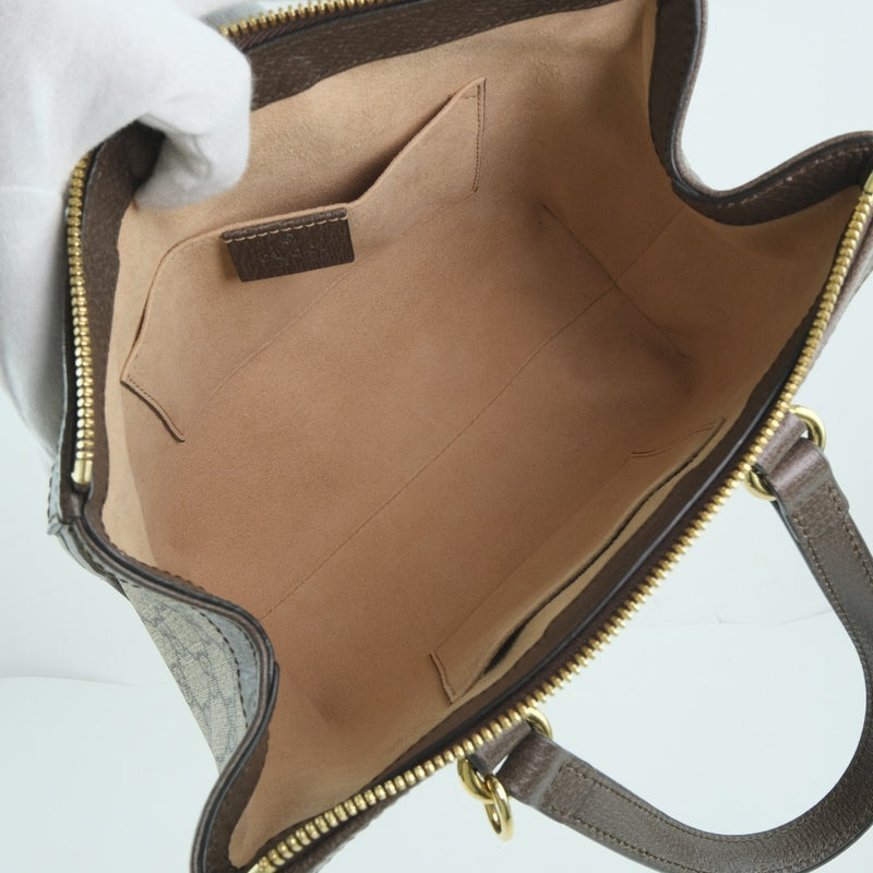 [Gucci] Gucci Offidia GG Small 2way Shoulder 547551 Handbag Gg Sprem Canvas Tea Damas Bag A Rank