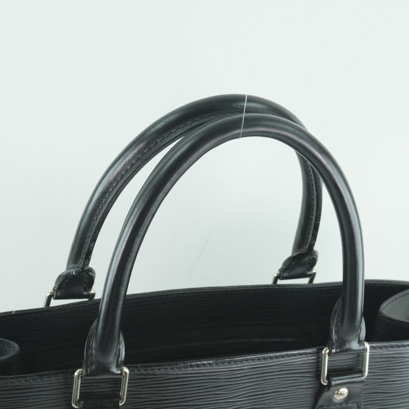 Louis Vuitton Epi Sac Plat Hand Bag Noir Black Unisex for Sale in