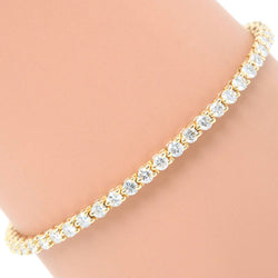 [Cartier] Cartier Tennis 53P Diamond Bracelet K18 Yellow Gold x Diamond Ladies Bracelet A Rank