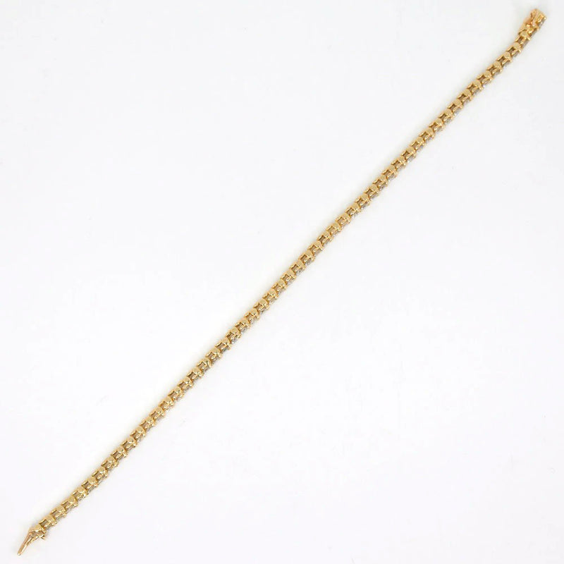 [Cartier] Cartier Tennis 53p Pulsera de diamante K18 Oro amarillo X Diamond Ladies Bracelet A Rank