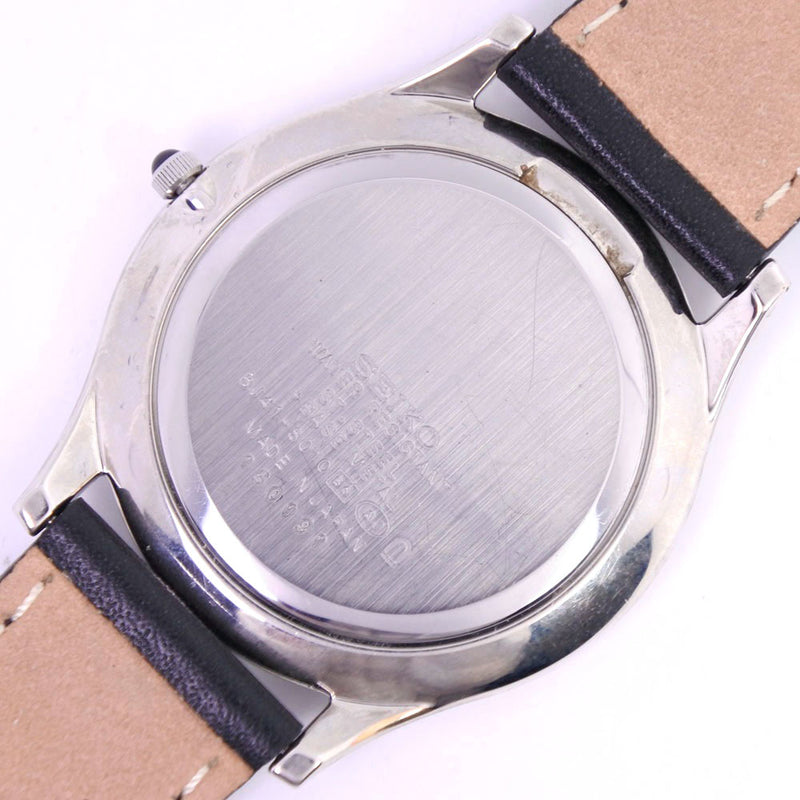 Seiko] Seiko Dolce 8J41-8010 Watch Stainless steel x leather black