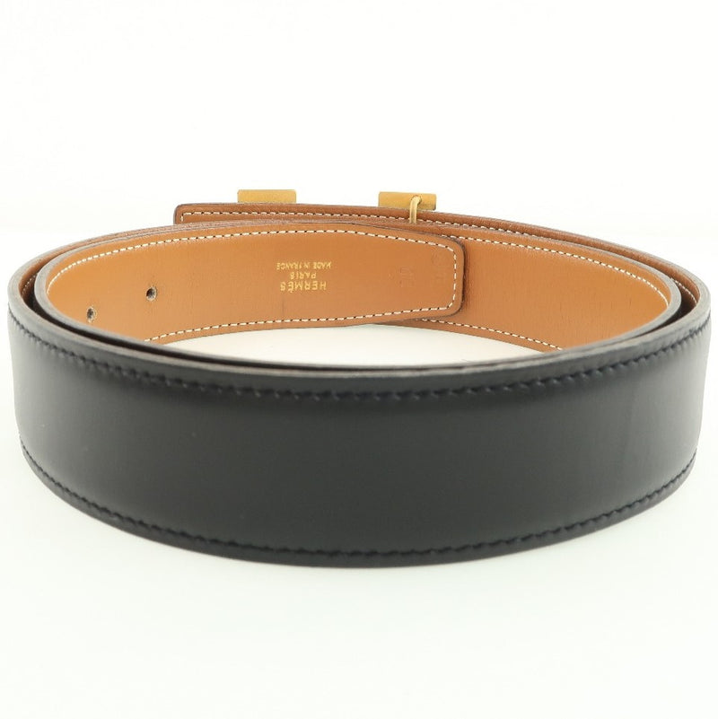 3.0 cm Black Brown Reversible Leather Belt Strap For Versace