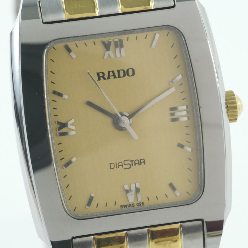 《美品》RADO DIASTAR 腕時計 ホワイト レディース レザー c