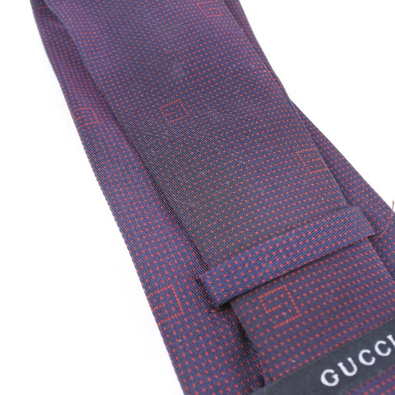 [Gucci] Gucci Tie Silk Navy Men's