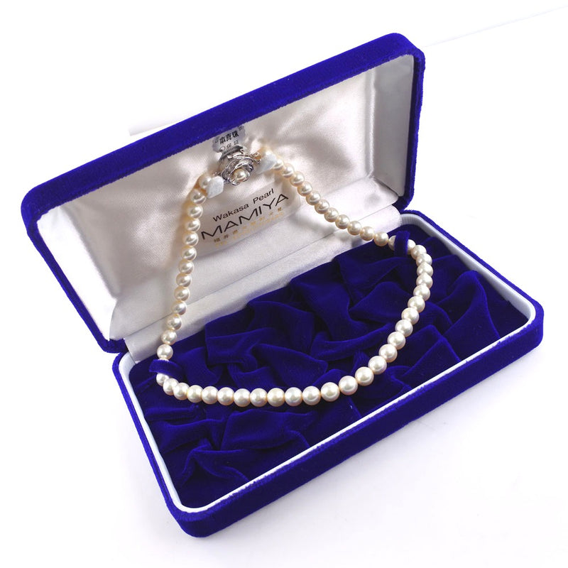 Pearl 7.5-8mm Necklace 7.5-8mm Pearl x Silver Ladies Necklace A Rank