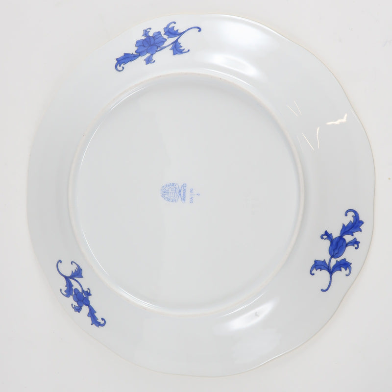 [Herend] Helend Poisson Plate X 2Ø25.5（cm）517/po餐具瓷器蓝色中性餐具