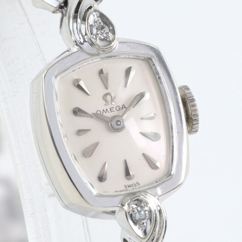 OMEGA アンティーク　腕時計　k14ホワイトゴールド