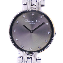 [Dior] Christian Dior Bagira D47-120观看不锈钢石英灰色灰色表盘