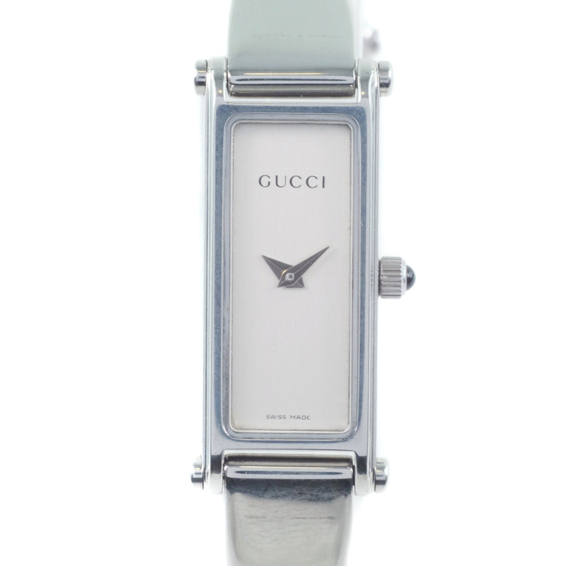 [GUCCI] Gucci 1500L Watch Stainless Steel Quartz Ladies Silver Dial Watch A Rank