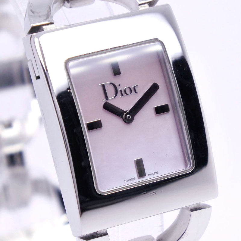 [DIOR] Christian Dior Maris D78-109 Watch Stainless Steel Quartz Analog Display Ladies Pink Shell Dial A Rank
