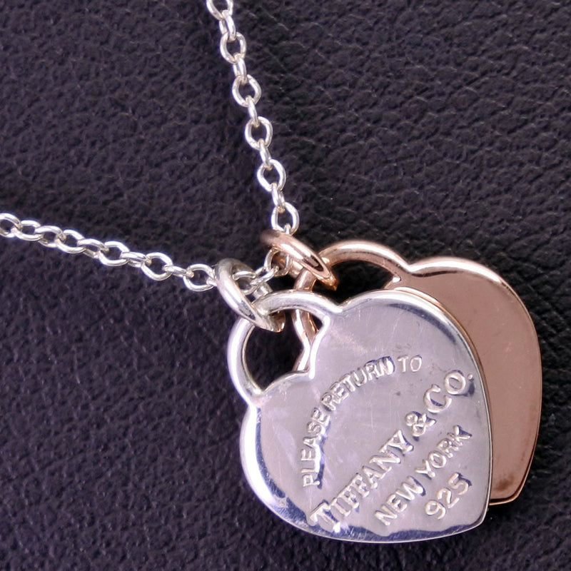 [Tiffany & Co.] Tiffany Rettonut Funny Necklace Silver 925 × K18 Pink Gold Ladies 목걸이