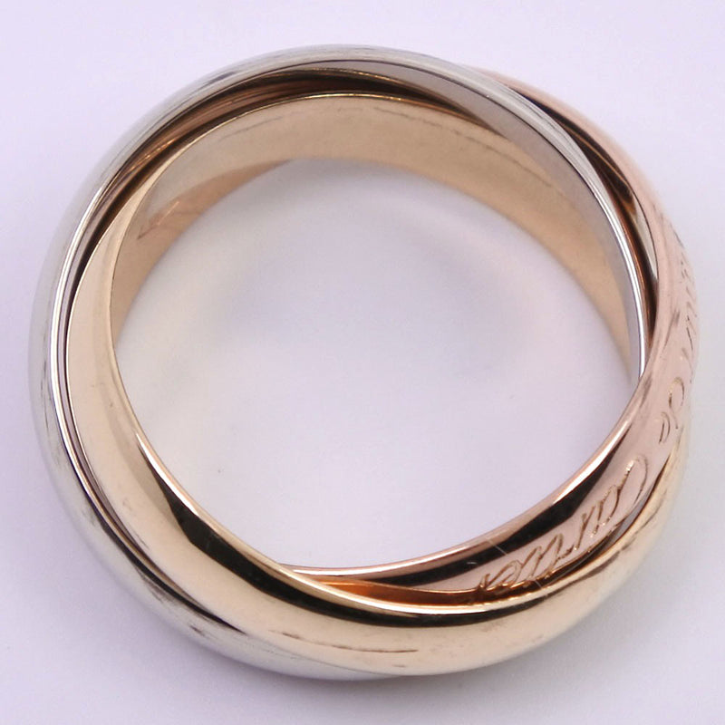 [Cartier] Cartier Trinity Triple Ring/Ring K18 Yellow Gold No. 7 YG/PG/WG Ladies Ring/Ring