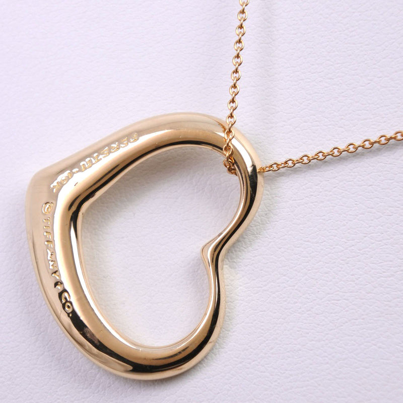 [TIFFANY & CO.] Tiffany Open Heart Large El Saperti Necklace K18 Yellow Gold Ladies Necklace