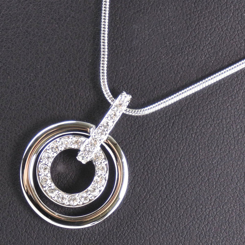 [Swarovski] Swarovski Light Stone 681251 Necklace Rhinestone x Metal Material Ladies Necklace A Rank