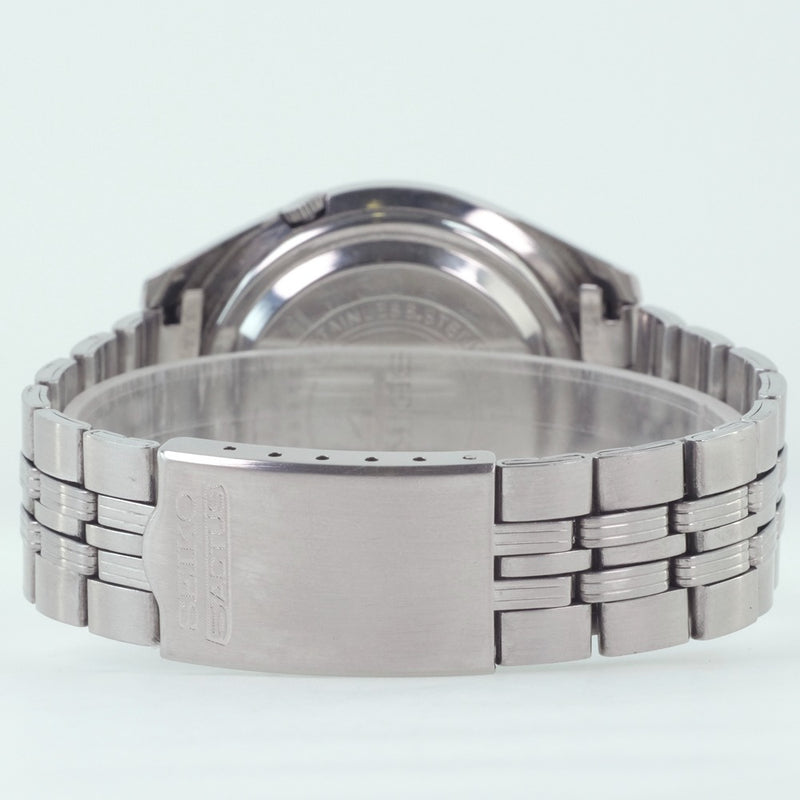 [Seiko] Seiko 5Actus 7019-7060 Reloz de acero inoxidable Reloj de marcación de marcación gris automática para hombres B-Rank