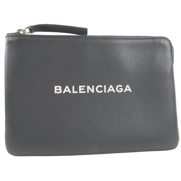 [BALENCIAGA] Balenciaga 
 Everyday clutch bag 
 Second bag 492465 Calf Black Fastener Everyday Unisex A+Rank