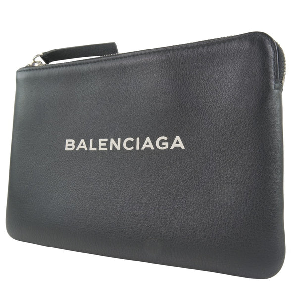 [Balenciaga] Balenciaga 
 매일 클러치 백 
 두 번째 가방 492465 송아지 검은 패스너 일상 유니즈 a+순위