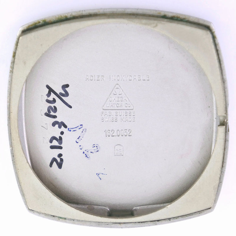 【OMEGA】オメガ
 ジュネーブ 162.0052 腕時計
 ステンレススチール×レザー 自動巻き メンズ シルバー文字盤