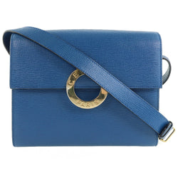 [Celine] Celine shoulder bag leather blue ladies shoulder bag