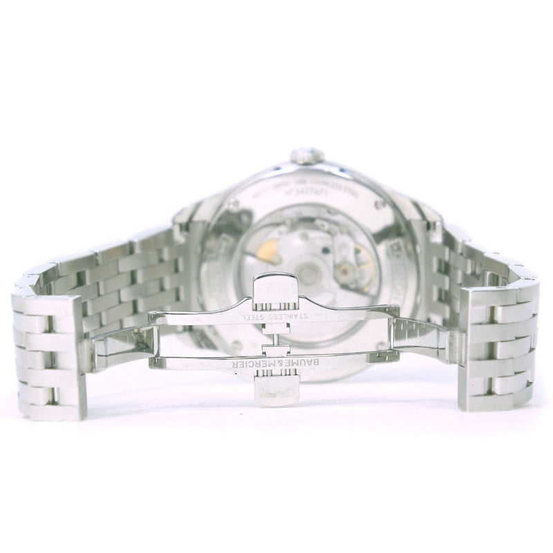 [Baume & Mercier] Baume & Merche Clifton 65717/MOA10099 Automático de acero inoxidable Autoding Mas's Silver Dial Watch A-Rank
