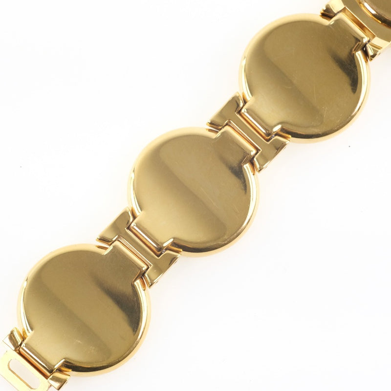 [Versace] Gianni Versace Medu Socoin 7008002 Mira cuarzo de acero inoxidable Unisex Gold Dial Watch A-Rank
