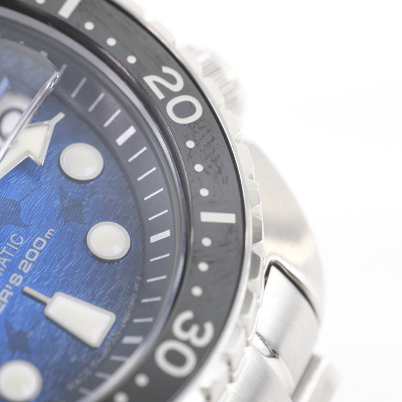 【SEIKO】セイコー
 プロスペックス ダイバースキューバ 4R36-08D0 Save the Ocean SBDY063 腕時計
 ステンレススチール 黒 自動巻き メンズ 青文字盤 腕時計
A-ランク