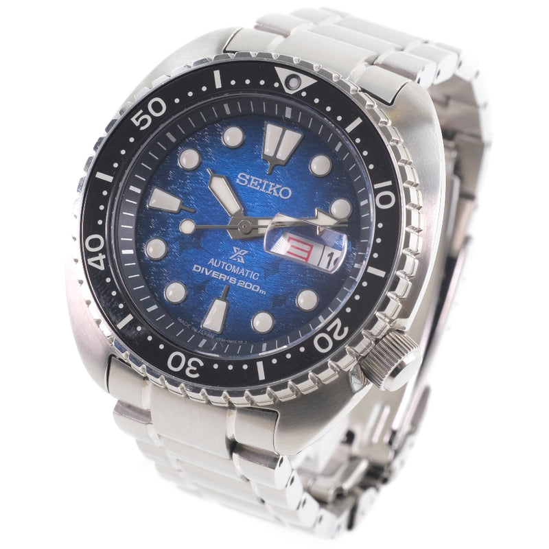 [Seiko] Seiko Prospex Diver Scuba 4R36-08D0 Save the Ocean SBDY063 Watch Stainless Steel Black Automatic Blue Dial Watch A-Rank