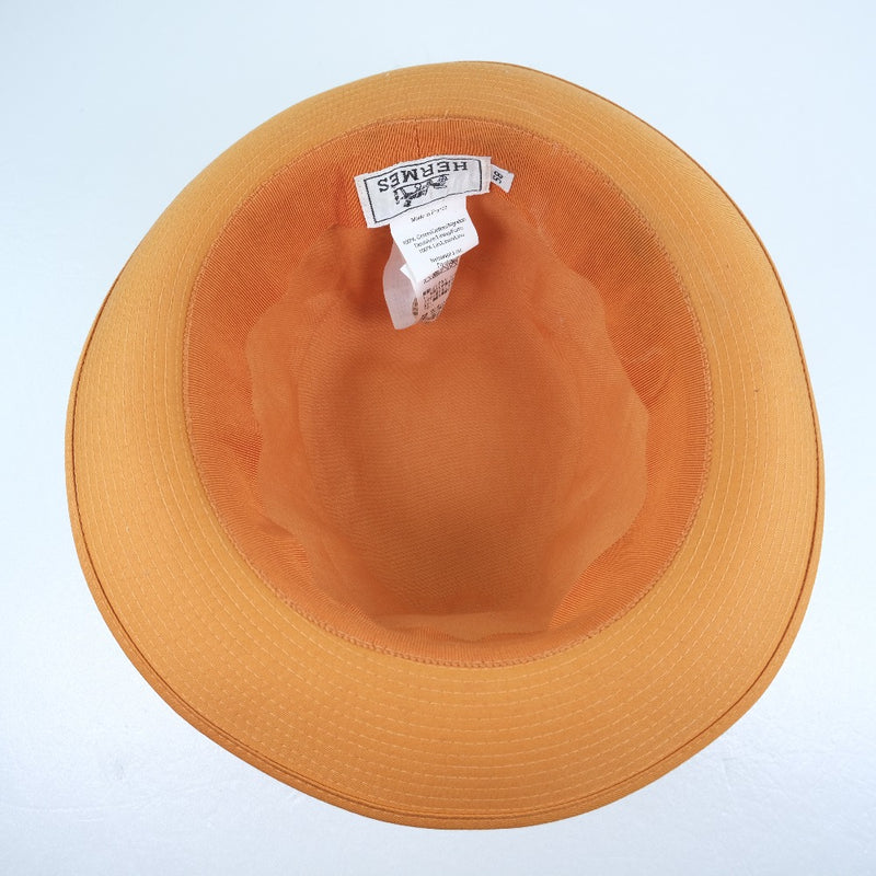 [HERMES] Hermes 
 Hat 
 Cotton x Hemp Orange Unisex A+Rank