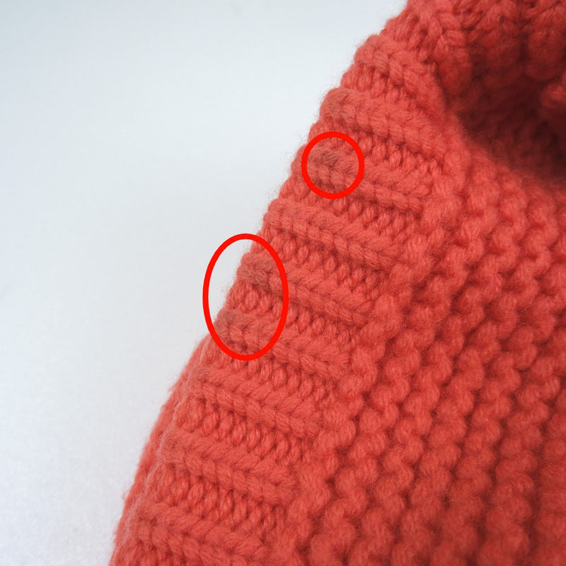[Louis Vuitton] Louis Vuitton 
 Knit cap 
 Wool orange Unisex A-Rank