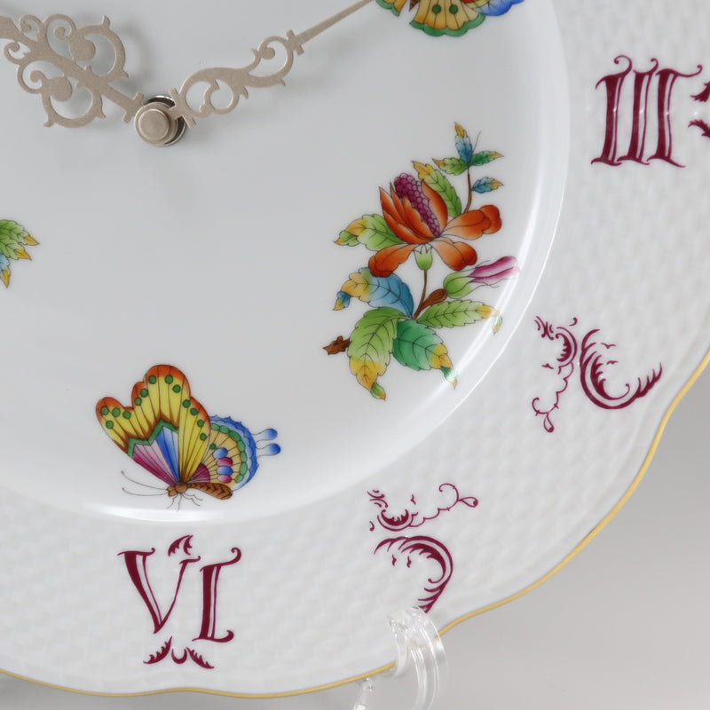 [HEREND] Helend Victoria Bouquet Wall Clock 527/VBO 28.5 (CM) Reloj colgante de porcelana unisex Reloj A+Rank