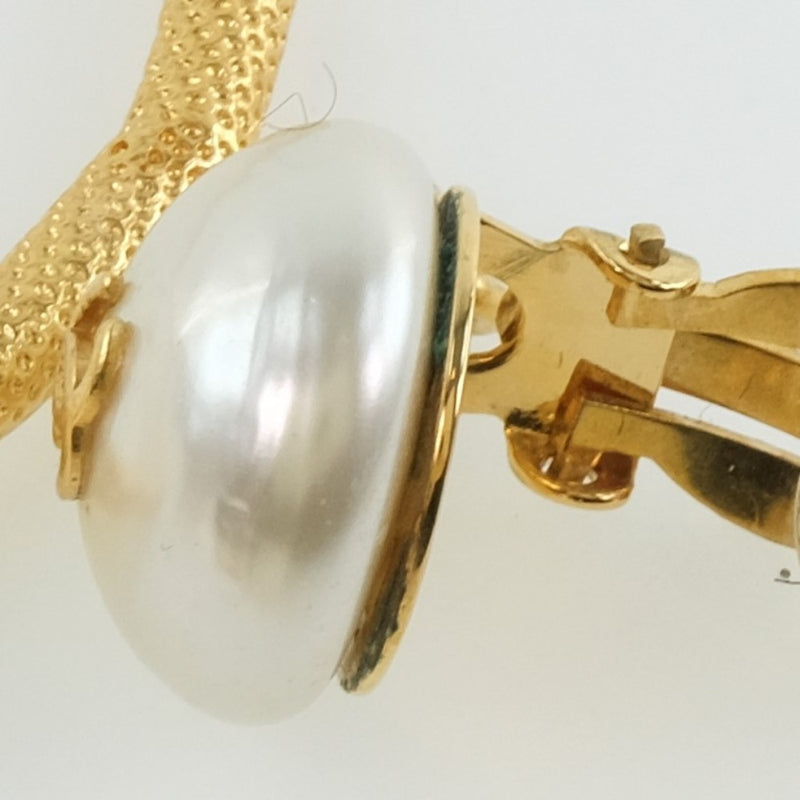 [香奈儿]香奈儿箍可可马克耳环金镀金x假珍珠96a雕刻女士耳环