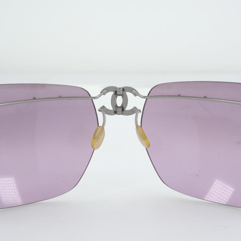 [Chanel] Chanel Coco Mark Gafas de sol Plastic 60 □ 17 Gafas de sol de damas grabadas