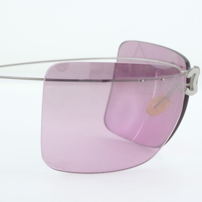 [Chanel] Chanel Coco Mark Gafas de sol Plastic 60 □ 17 Gafas de sol de damas grabadas