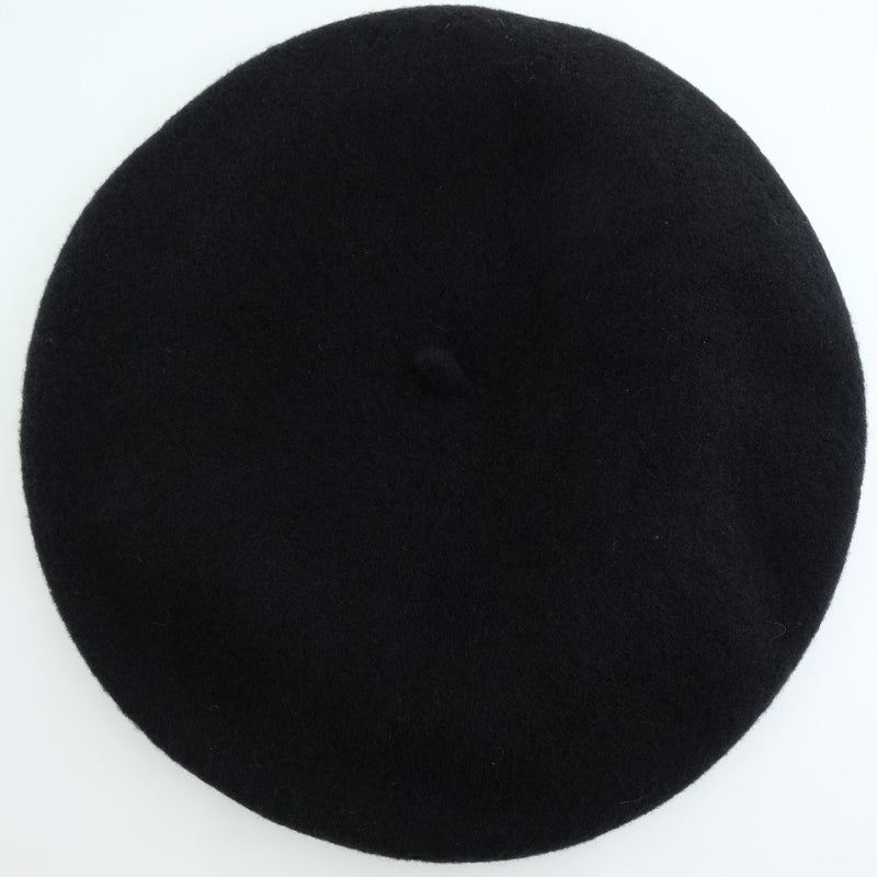 [CHANEL] Chanel 
 beret 
 98P 10816X Wool Black Ladies