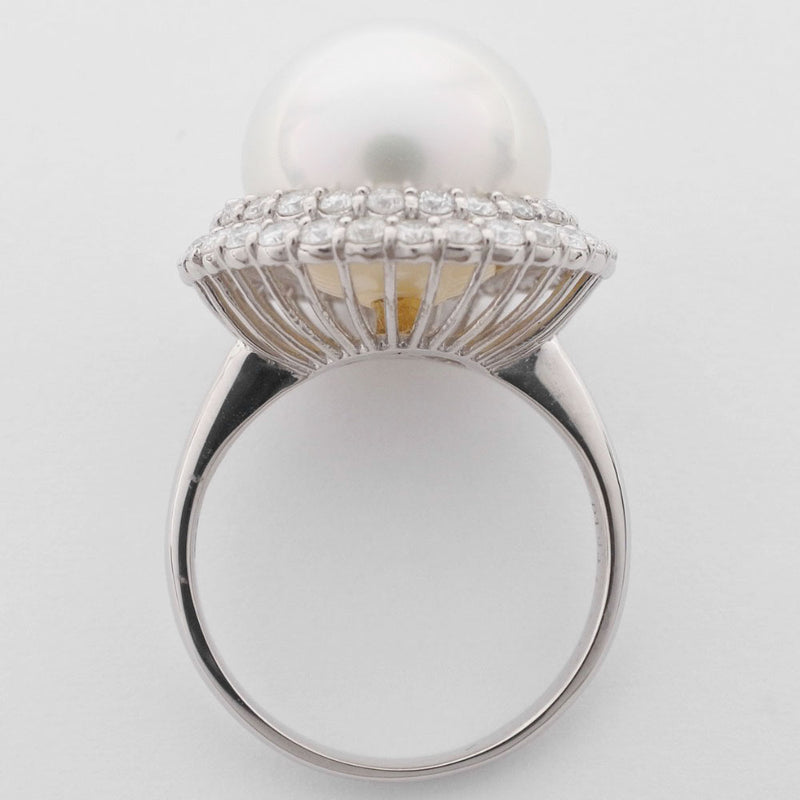 真珠13ｍｍ リング・指輪
13ｍｍ Pt900プラチナ×パール×ダイヤモンド 11.5号 1.00刻印 レディース リング・指輪
Aランク