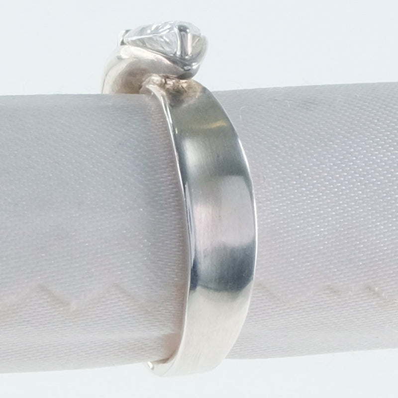 Anillo de plata / anillo plateado 925 × circonio cúbico 15 damas anillo / anillo