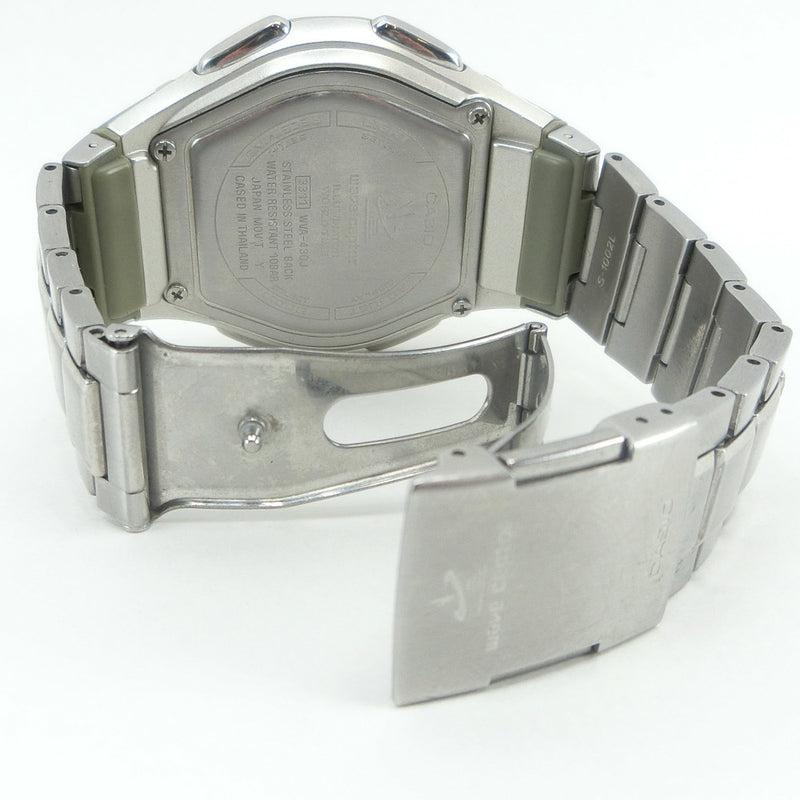 [CASIO] Casio WAVE CEPTOR Web Septer Tough Solar WVA-430J Watch Solar Radio Clock Anadisi Dial Men's Navy Dial Watch