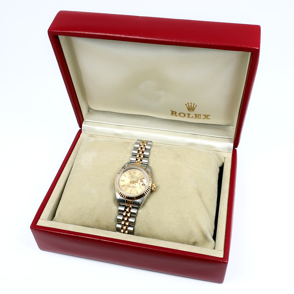 ROLEX】ロレックス オイスターパーペチュアル S番 69173 YG×ステンレス