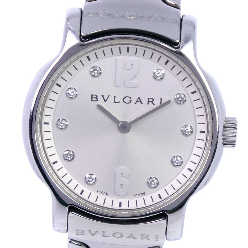 BVLGARI】ブルガリ ソロテンポ 10Pダイヤ ST29S 腕時計 ステンレス ...