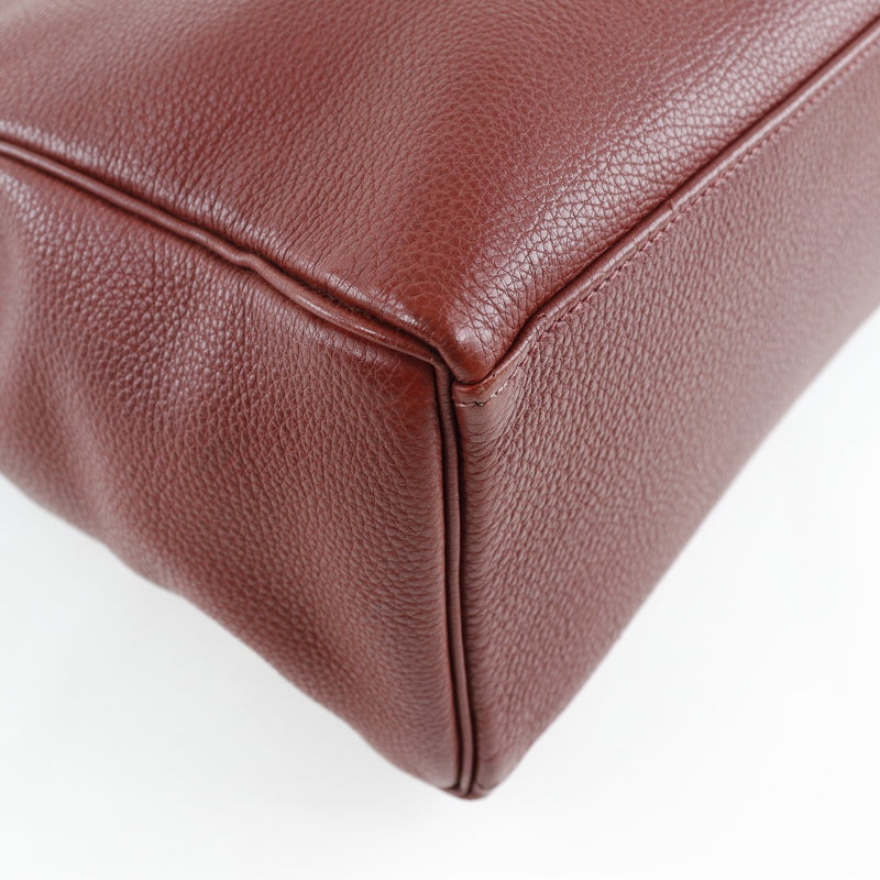 HERMES] Hermes Kelly Advucks Daypack Leather red tea □ D engraved