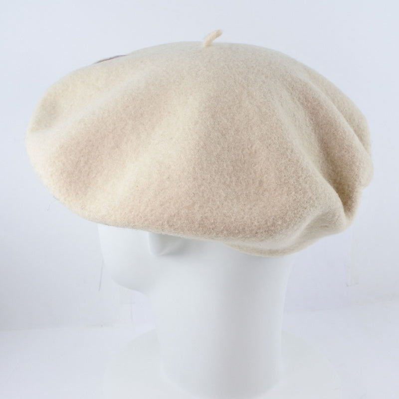 [Chanel] Chanel 
 Boina y otros sombreros 
 Damas de boina blanca de lana