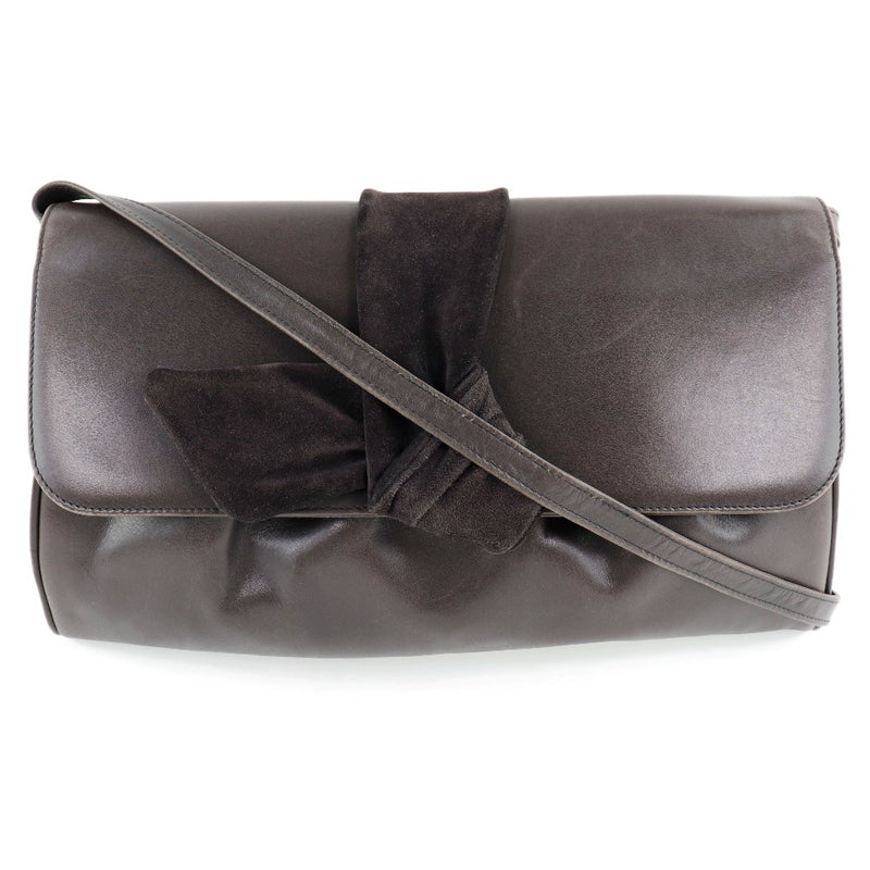 [Salvatore Ferragamo] Bagos de hombro de Salvatore Ferraga Leather X Swedy Tea Ladies Bags