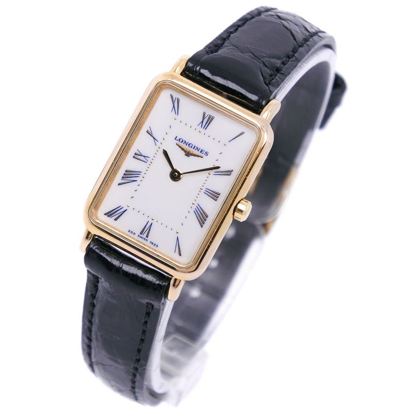 [朗廷斯]朗辛大经典手表不锈钢X皮革石英模拟女士白色表盘等级