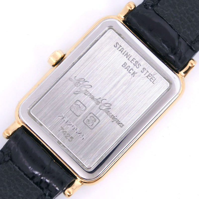 [朗廷斯]朗辛大经典手表不锈钢X皮革石英模拟女士白色表盘等级
