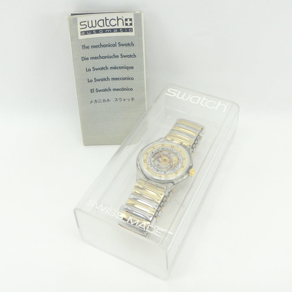 【Swatch】スウォッチ スケルトン 12星座 文字盤 天体 腕時計 自動巻き メンズ スケルトン文字盤 腕時計 A-ランク – KYOTO  NISHIKINO