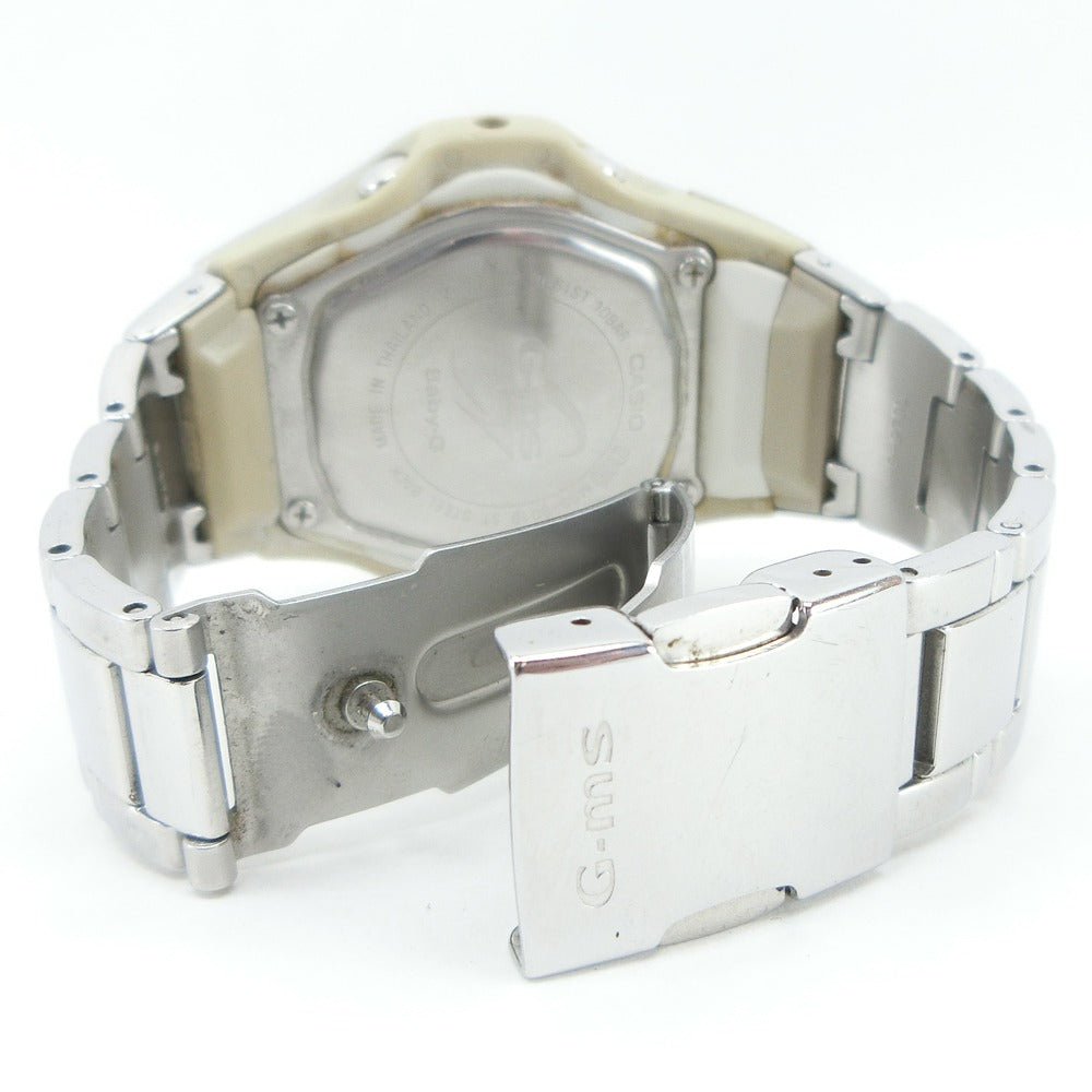 美品 カシオ CASIO G-MS BABY-G 電波ソーラー 腕時計 B390 G-MS BABY-G 電波ソーラー MSG-W610G-7AJF ライトイエロー