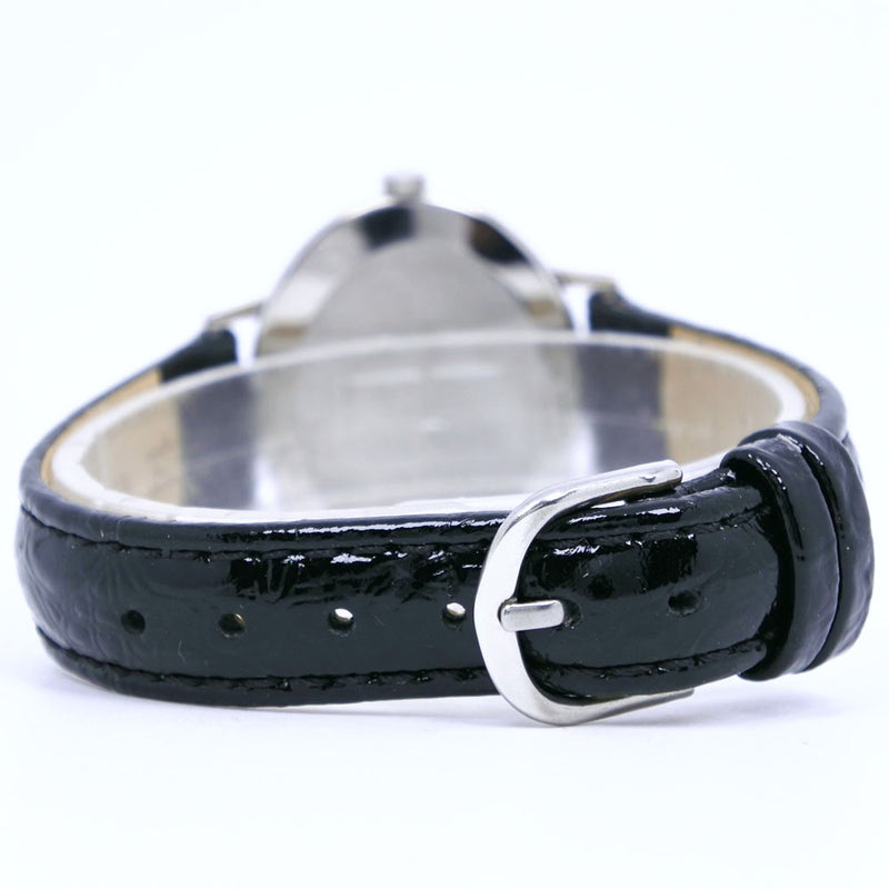 [Omega]欧米茄Geneva Cal.625不锈钢X皮革黑色手 - 旋转模拟负载中性拨号拨盘手表